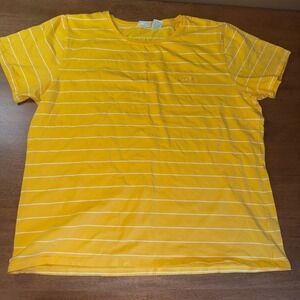 Grand Hotel Mackinac Island Yellow Striped T-Shirt Womens XXL Horse Logo